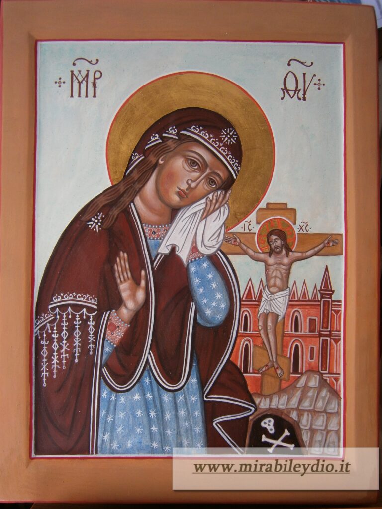Crocifissione-Madre di Dio di Akhtyrka- 24 x 32 cm- 530€