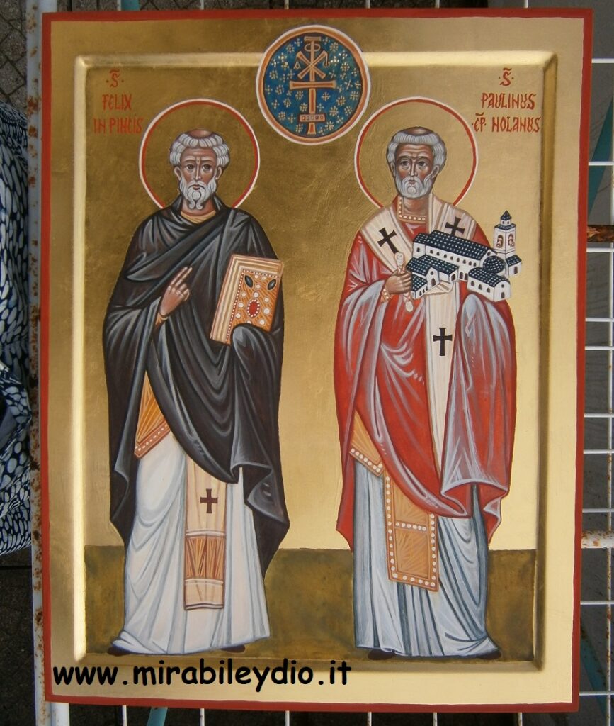Icona San Felice e San Paolino da Nola -2023