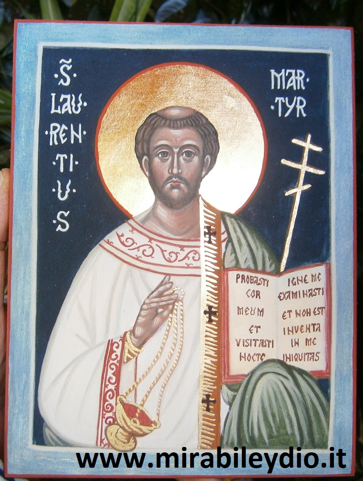 Icona San Lorenzo 17 x 13 cm -2023