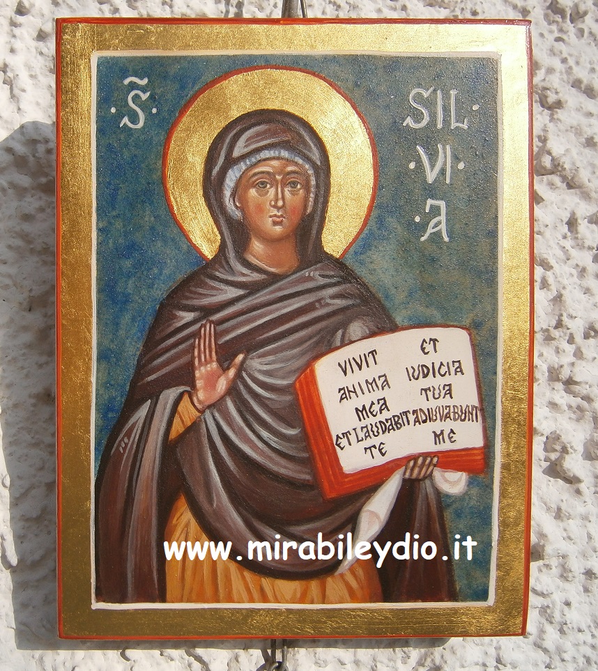 Icona Santa Silvia 13 x 17 cm-2023