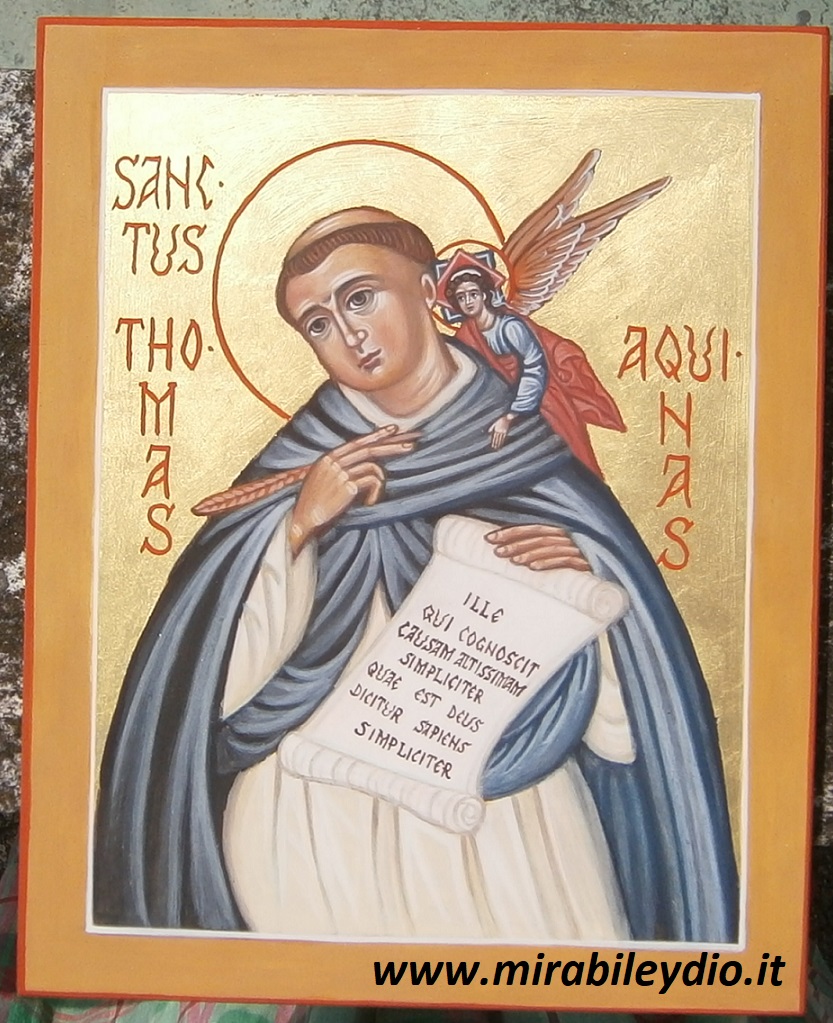 Icona S.Tommaso D'Aquino 2023- 20 x 25 cm -420 €
